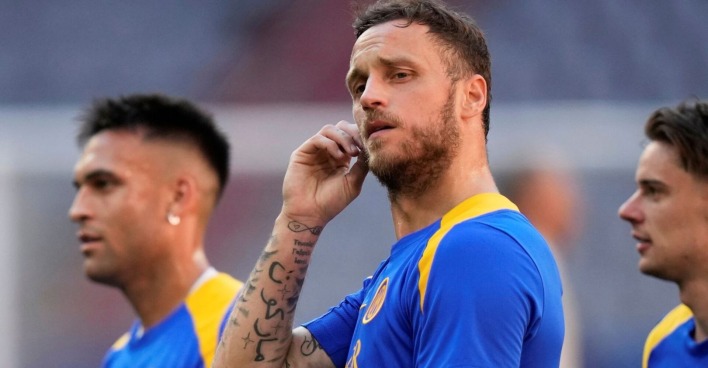 Marko Arnautovic beim Abschlusstraining von Inter Mailand vor dem Champions League Finale