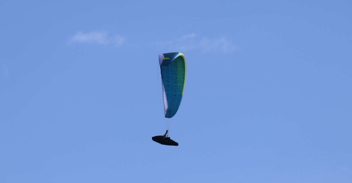 Paragleiter in der Luft