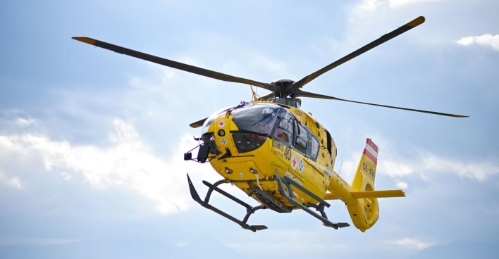 ÖAMTC-Flugrettungs-Hubschrauber in der Luft