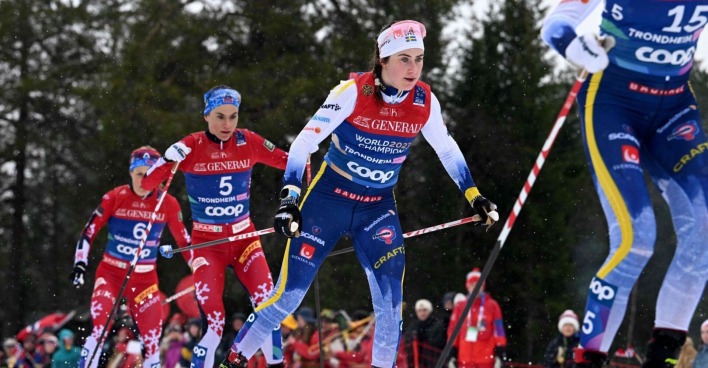 Heidi Weng beim Sport
