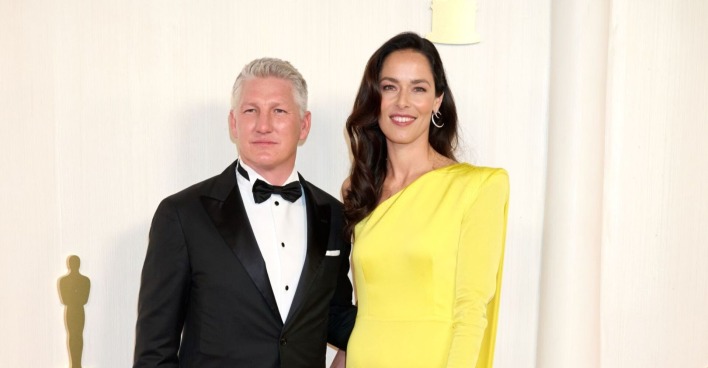 Bastian Schweinsteiger und Ana Ivanovic auf dem roten Teppich