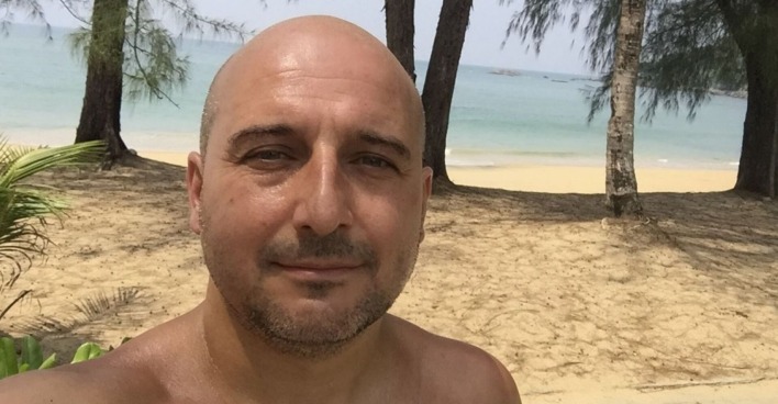Christoph Fälbl am Strand