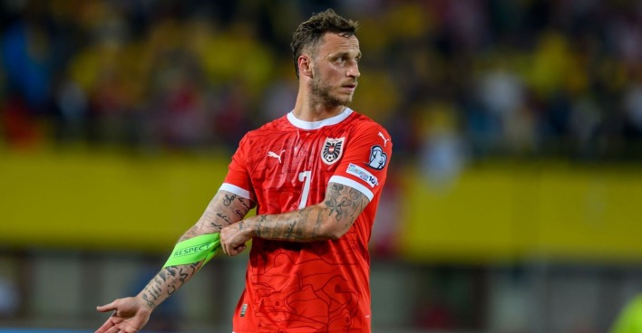 Marko Arnautović während des WM-Qualifikationsspiels zwischen Österreich und Rumänien am Samstag