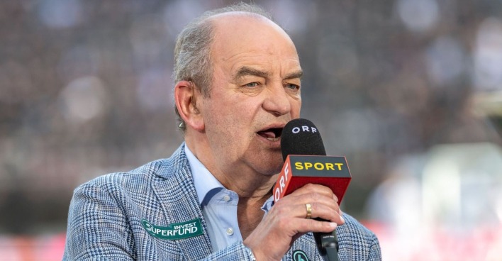 V Experte Herbert Prohaska (ORF) am Donnerstag, 01. Mai 2025, vor dem Uniqa ÖFB Cup Finale zwischen RZ Pellets WAC und TSV Egger Glas Hartberg in Klagenfurt