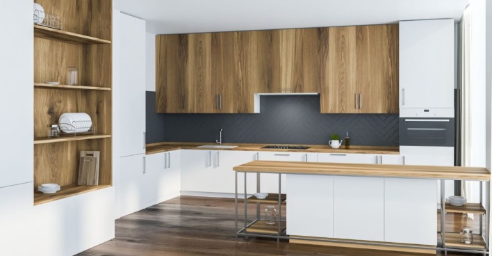 Maßgefertigte Designküche, wie sie tausendfach in österreichischen Haushalten steht.