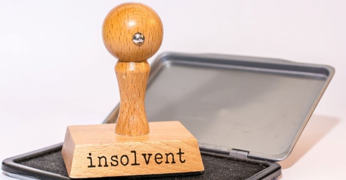 Stempel mit Insolvenzaufdruck