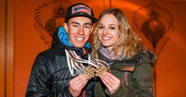 Stefan Kraft und seine Frau Marisa erwarten ihr erstes Kind.