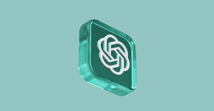 3D-Logo von OpenAI auf türkisfarbenem Hintergrund – Symbol für das neue ChatGPT-5-Modell.