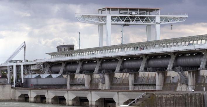Porträtaufnahem des Hafen-Freudenau in Wien-Simmering aus dem jahr 2019