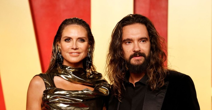 Heidi Klum und Tom Kaulitz posieren zusammen