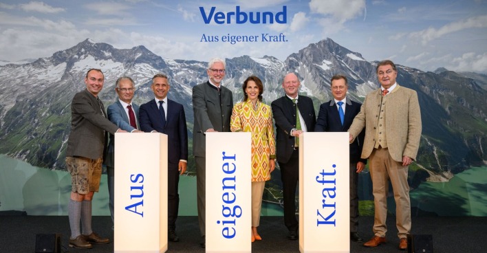 Feierliche Eröffnung des neuen Pumpspeicherkraftwerks Limberg III in Kaprun.