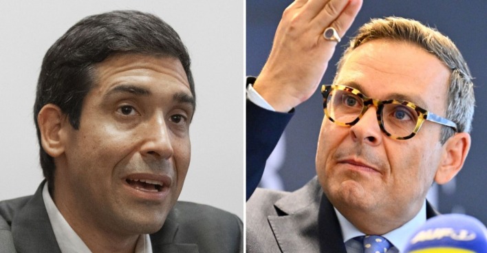 Sebastian Bohrn Mena links und Gerald Grosz rechts