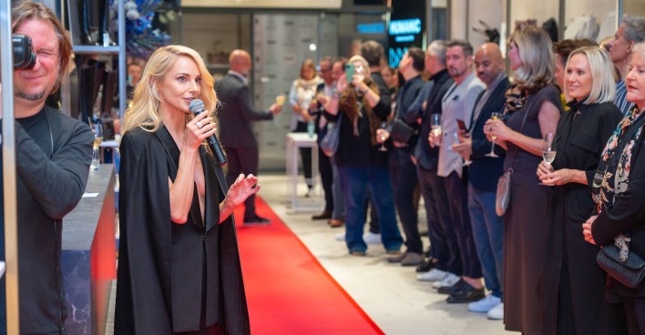 Blick in den Schuhstore beim Event