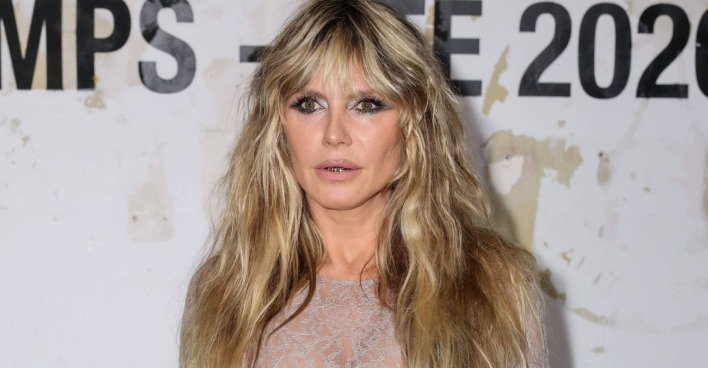 Heidi Klum auf der Pariser Fashionweek