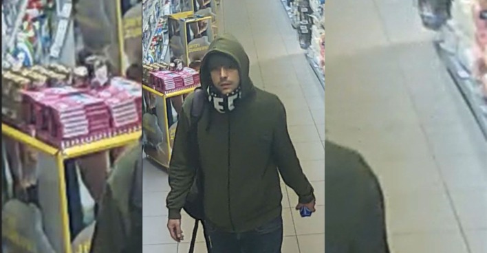 Fahndungsfoto des Räubers in der Wiener Billa-Filiale in der Kopalgasse