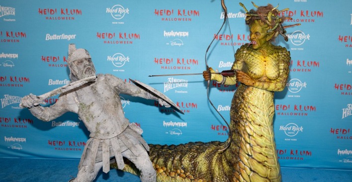 Heidi Klum und Tom Kaulitz in ihren Halloween-Kostümen.