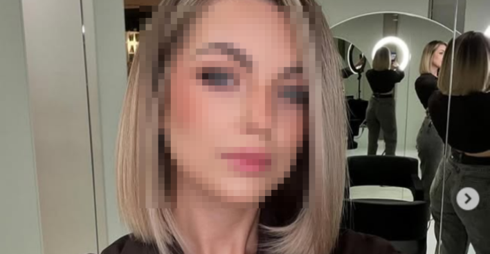 Porträt von Stefanie P. mit blondem, glattem Bob, dezentem Make-up und hellem Teint, aufgenommen in einem hellen Raum mit Spiegeln – sie gilt seit Sonntag als vermisst.