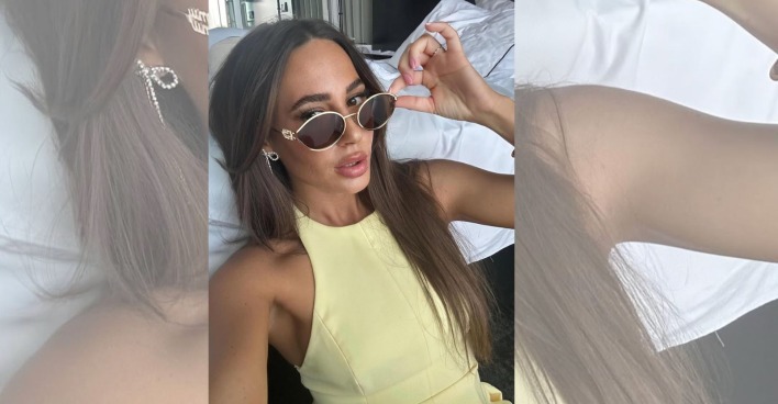 Selfie der Reality-TV-Darstellerin und Influencerin Alessia Herren