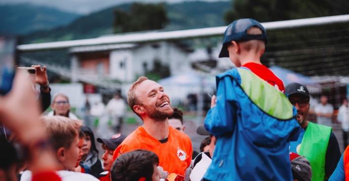 Alexander Schlager bei einem Testspiel in Zell am See.