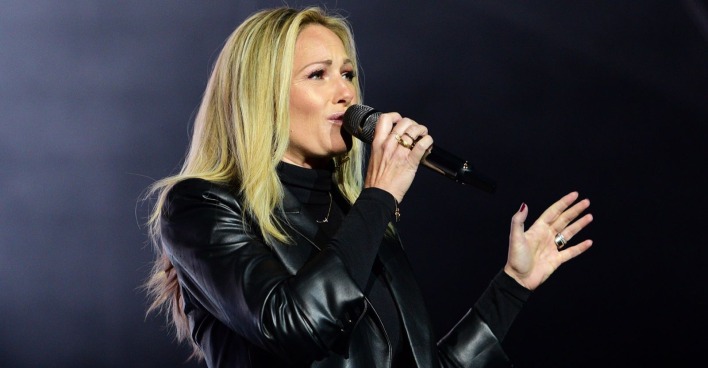 Helene Fischer mit Lederjacke