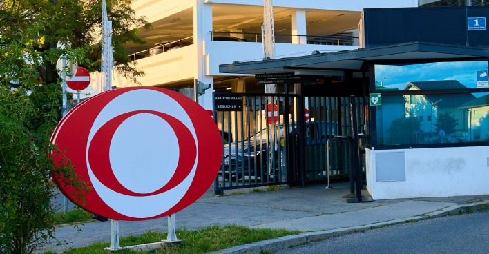 Außenansicht des ORF-Zentrums am Wiener Küniglberg