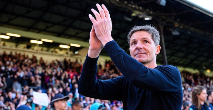 Oliver Glasner nach einem Heimsieg in der Premier League.