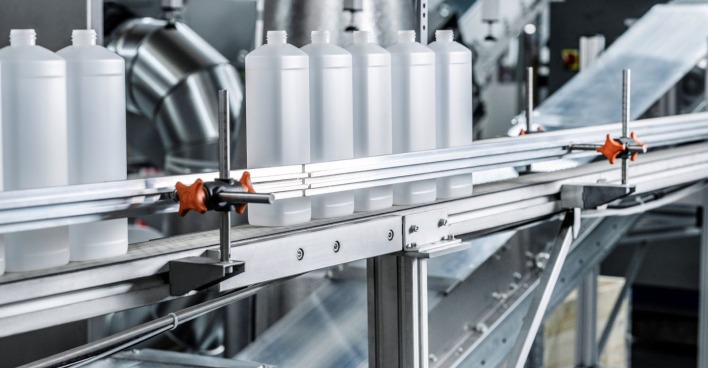 Verpackungsflaschen des Unternehmens ALPLA