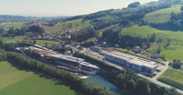 Luftaufnahme des Böhler-Profil-Werkes in Niederösterereich
