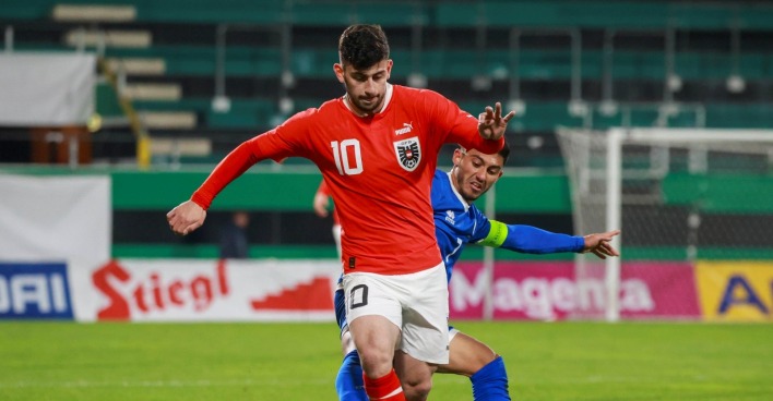 Yusuf Demir im Spiel bei der U21 WM-Qualifikation vs Zypern.