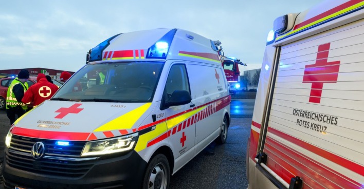 Rettungsauto bei einem Einsatz