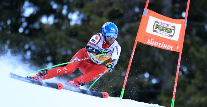 Marco Schwarz beim Lauf in Alta Badia.