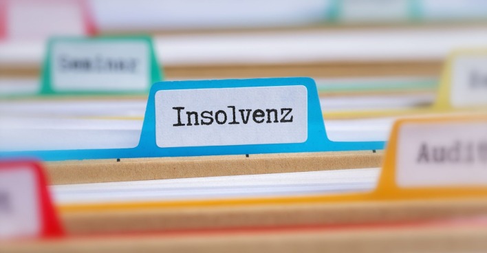Insolvenz Symbolbild mit Aktenregister – ADA Möbelhersteller insolvent in Österreich