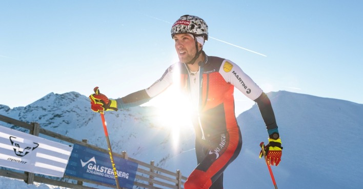 Daniel Zugg bei einem Skibergsteiger-Wettkampf.
