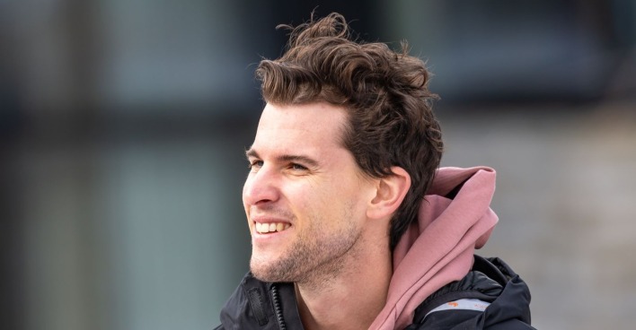 Dominic Thiem während der Ski-WM 2025 in Saalbach-Hinterglemm