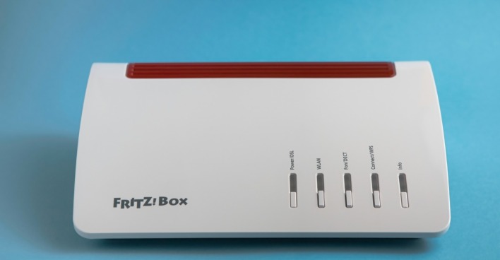 FritzBox-Router mit neuer Software-Version.
