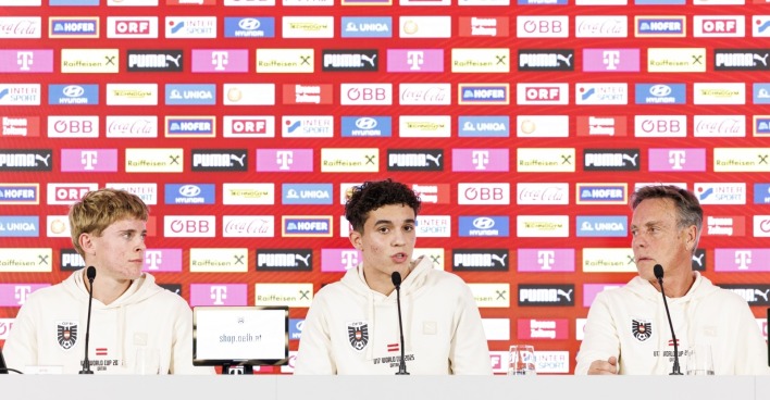 Johannes Moser, Jakob Pokorny und Hermann Stadler bei der U17-WM 2025.