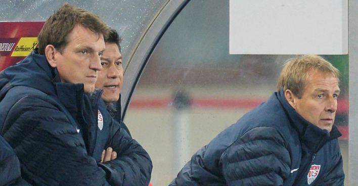Andreas Herzog und Jürgen Klinsmann: Beim Testspiel Österreich gegen USA im Jahr 2013.
