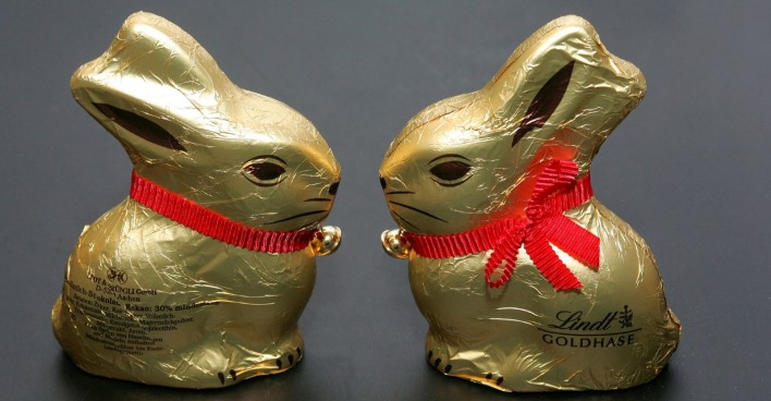 Zwei Lindt Goldhasen als Themenbild für den Preis