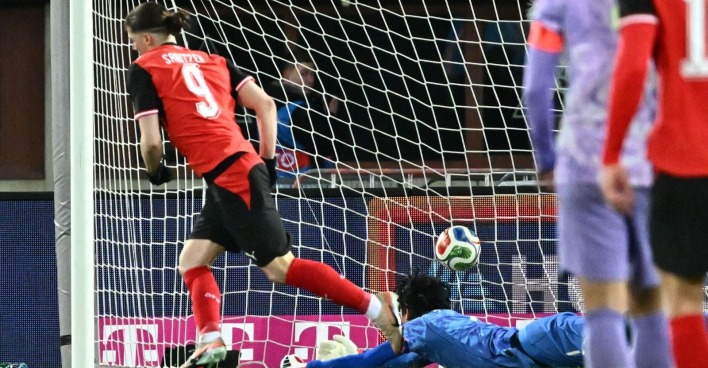 Marcel Sabitzer jubelt nach seinem Treffer zum 1:0 gegen Südkorea im Ernst-Happel-Stadion.