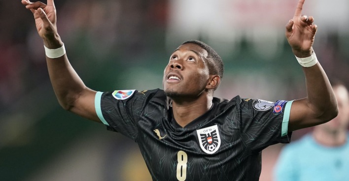 David Alaba im Trikot des österreichischen Nationalteams.