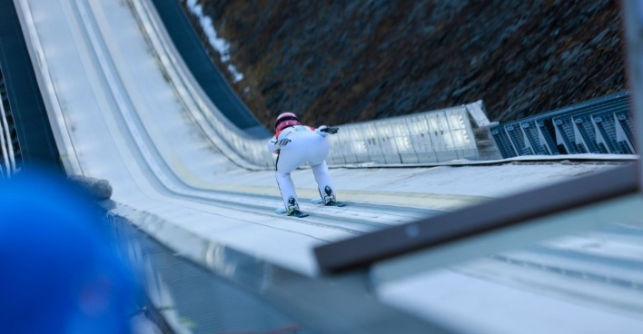 Die Skiflugschanze in Vikersund, auf der Andrea Campregher einen schweren Sturz erlitt.