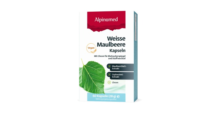Alpinamed® Weisse Maulbeere Kapseln | Credit: Alpinamed