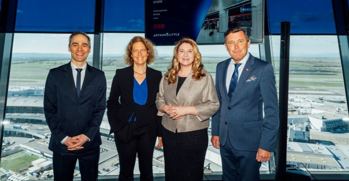 Quartett bei der ÖBB_Präsentation