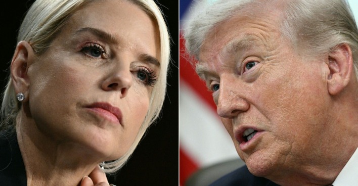 Pam Bondi und Donald Trump im Porträt – US-Präsident entlässt Justizministerin wegen Streit um Epstein-Akten