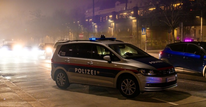 Polizei am Währinger Gürtel in Wien
