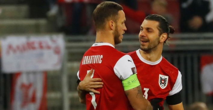 Aleksandar Dragovic und Marko Arnautovic gemeinsam im ÖFB-Teamdress