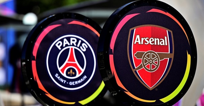 Champions-League-Finale 2026: Logos der Finalisten.