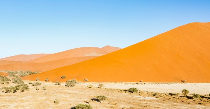 Rote Sanddünen in Sossusvlei Namibia nahe Absturzort Flugzeug Lohmiller Familie