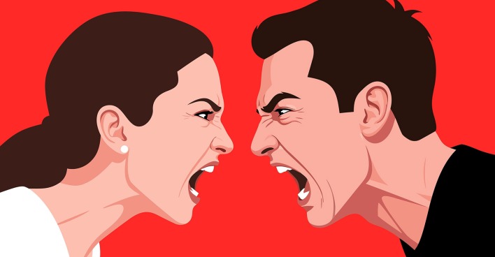 Streitender Mann und Frau | Credit: Beny Qurdy/Shutterstock