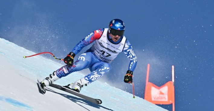 Henrik von Appen während eines Ski-Rennens in Crans Montana